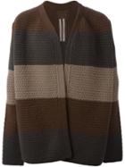 Rick Owens Oversized Striped Cardigan