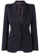 Alexander Mcqueen Structured Blazer Jacket - Blue