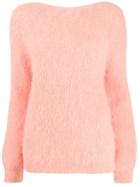Semicouture Rear Cut-detail Sweater - Pink