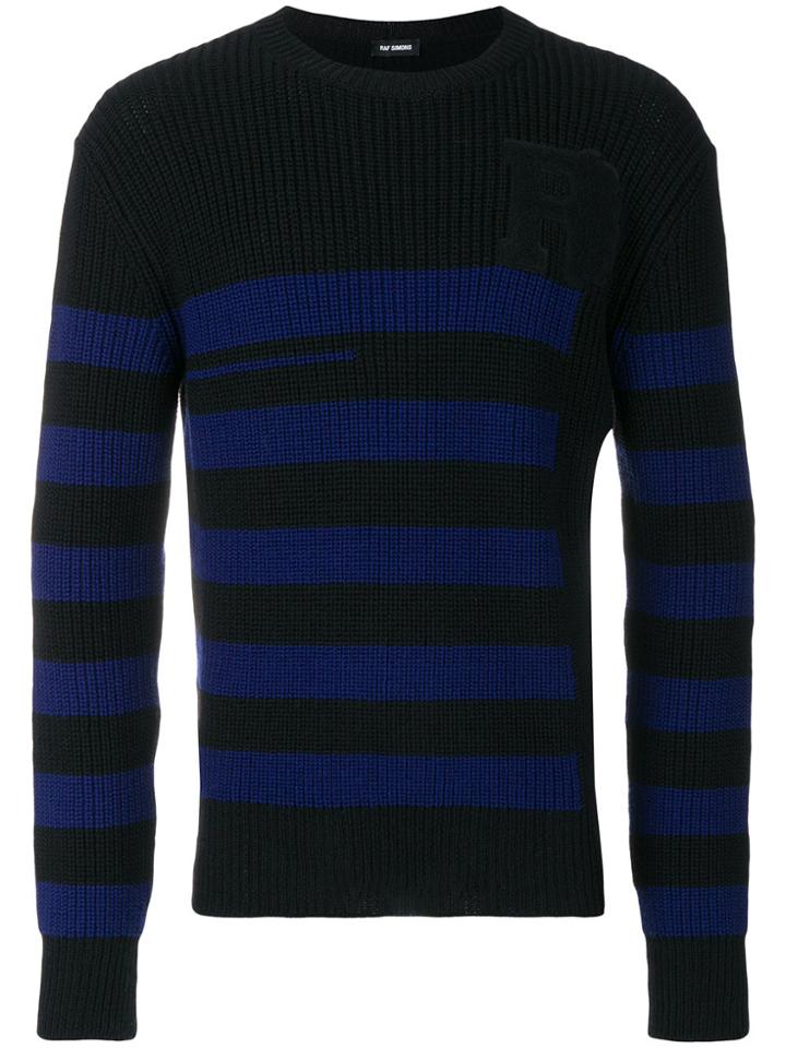 Raf Simons Classic Striped Jumper - Black