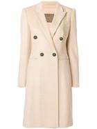 Giambattista Valli Double-breasted Button Coat - Nude & Neutrals