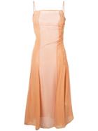 Acne Studios Asymmetric Slip Dress - Orange