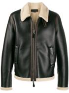Stella Mccartney Faux Leather Aviator Jacket - Black