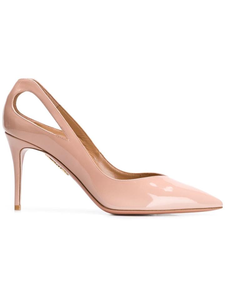 Aquazzura Shiva Cut-out Pumps - Neutrals