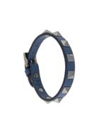 Valentino Rockstud Leather Bracelet - Blue