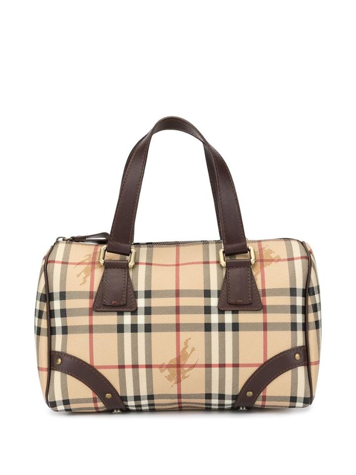 Burberry Pre-owned Burberry Check Pattern Hand Bag - Brown