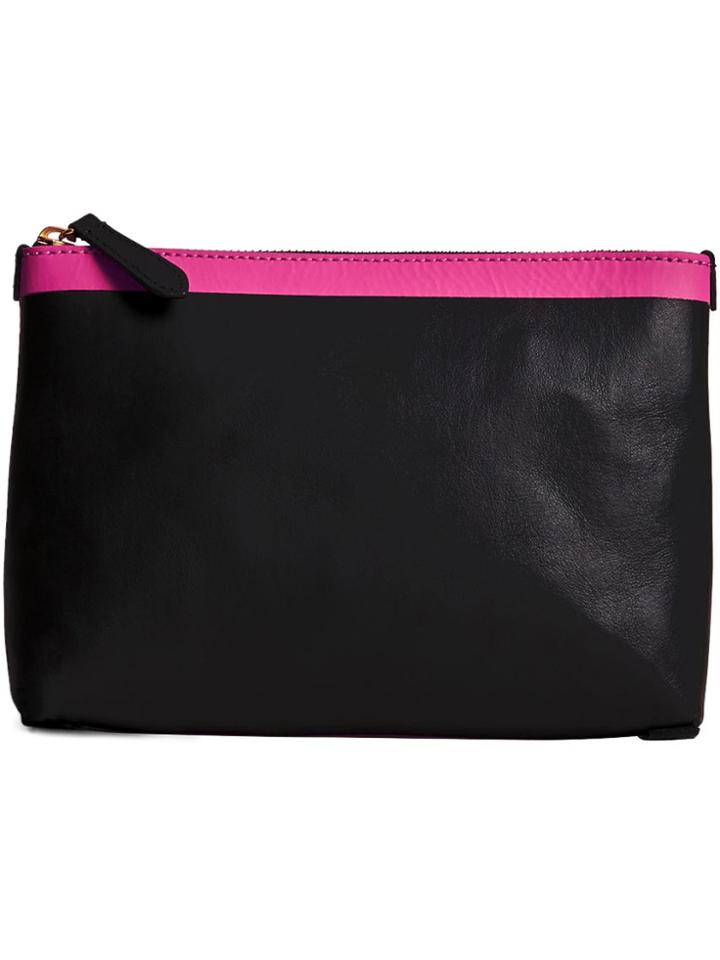 Burberry Bonded Zip Pouch - Black