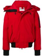 Kenzo Faux Fur Trimmed Puffer Jacket - Red