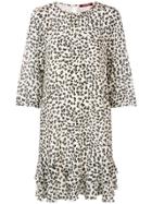 Max Mara Studio Leopard Print Mini Dress - Nude & Neutrals