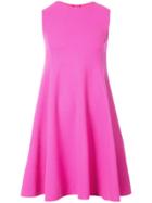 Oscar De La Renta Sleeveless Shift Dress - Pink & Purple