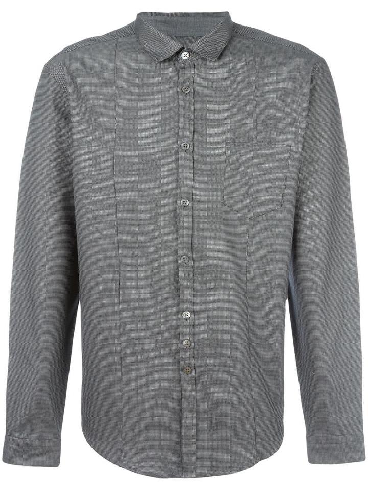 John Varvatos Micro Dot Shirt, Men's, Size: Large, Grey, Cotton