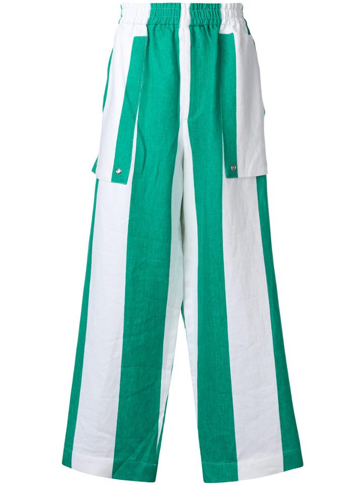 Études Elasticated Waist Trousers - White