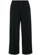 Helmut Lang Wide-legged Cropped Trousers - Black