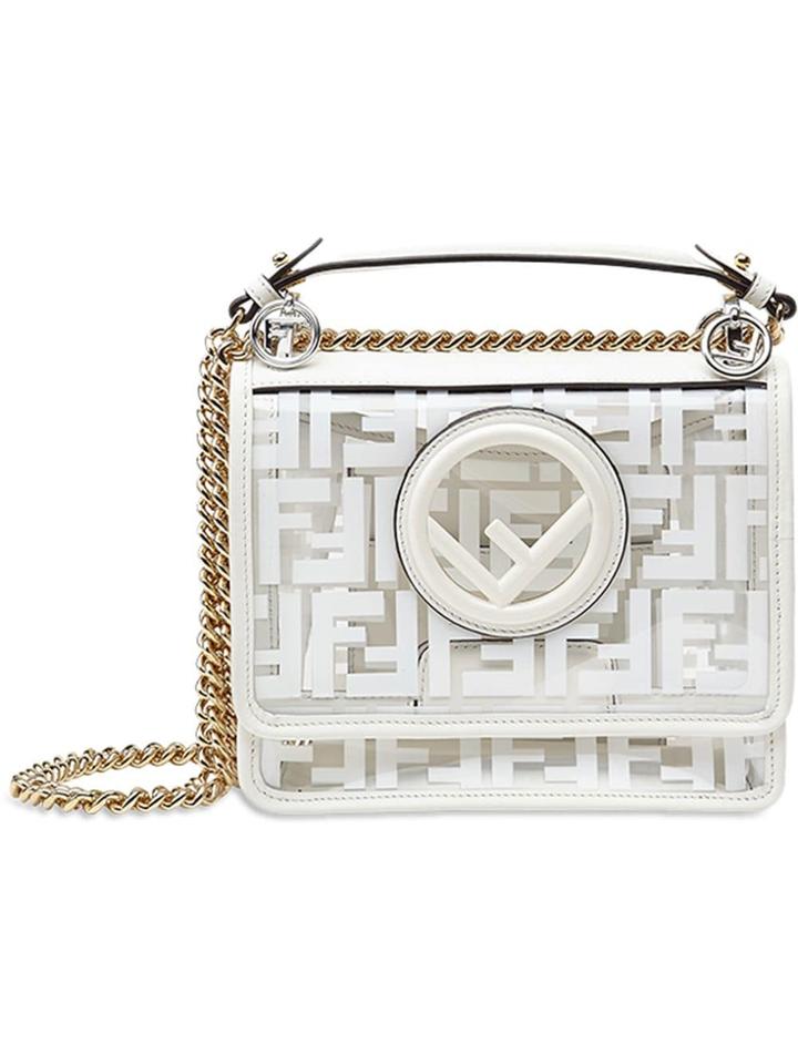Fendi Kan I F Small Shoulder Bag - White