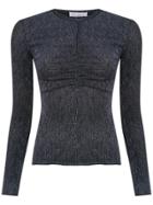 Nk Front Gathered Detail Blouse - Black