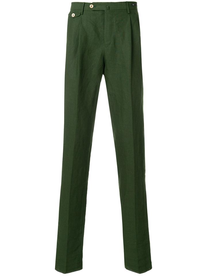 Pt01 Classic Tailored Trousers - Green