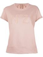 No21 Brand Patch Sweat T-shirt - Pink & Purple