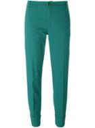 Tory Burch 'audrey' Trousers, Women's, Size: 25, Green, Cotton/spandex/elastane