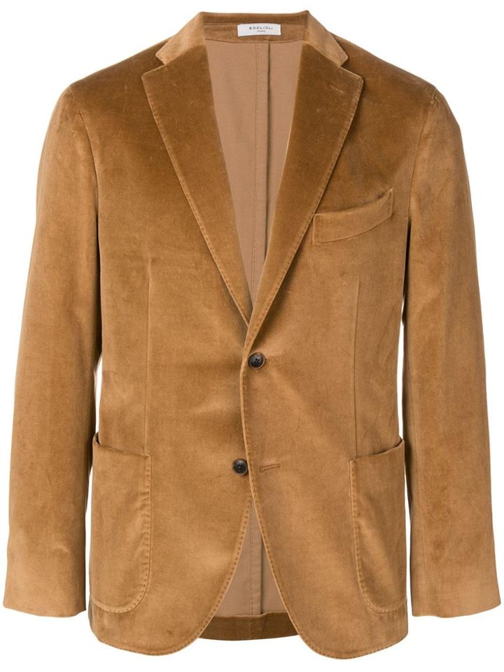 Boglioli Long Sleeved Blazer - Brown