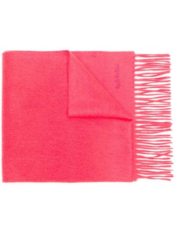Paul Smith Fringed Scarf - Pink