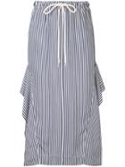 Bassike Drawstring Side Detail Skirt - Blue