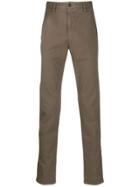 Incotex Straight Leg Chino Trousers - Green