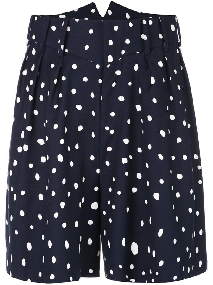 Charles Jeffrey Loverboy Polka Dot Printed Shorts - Blue