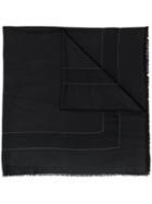 Fabiana Filippi Diagonal Stripe Scarf - Black