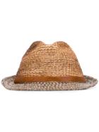Jacob Cohen Strap Classic Hat, Men's, Size: 60, Brown, Viscose/straw/chlorofibre
