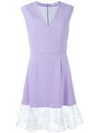 Carven Lace Trim Dress - Pink