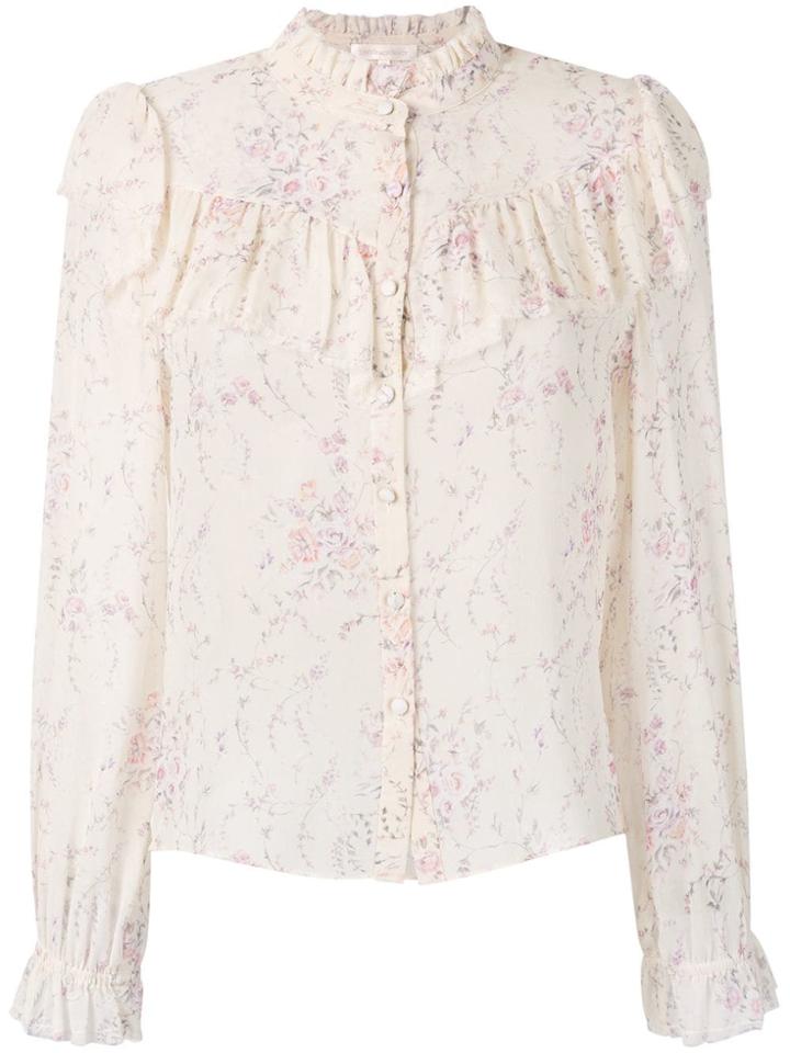 Love Shack Fancy Erica Blouse - White