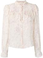 Love Shack Fancy Erica Blouse - White