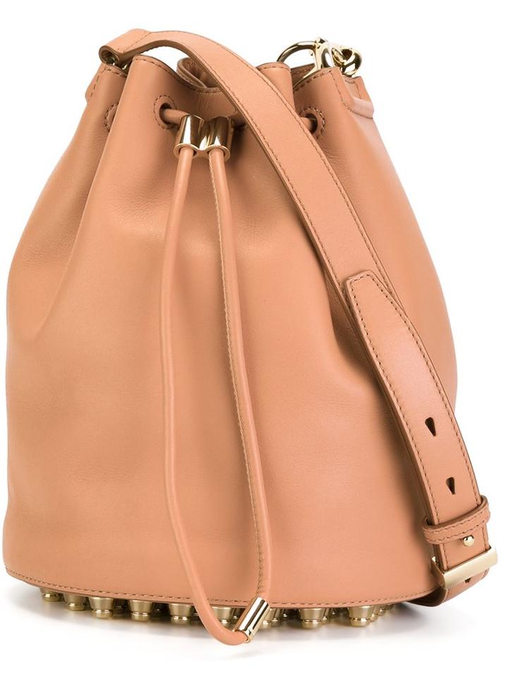 Alexander Wang Alpha Bucket Crossbody Bag, Women's, Nude/neutrals, Leather