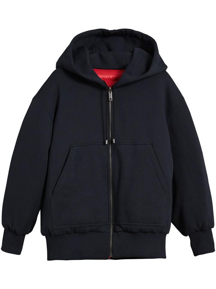 Burberry Reversible Down-filled Hooded Bomber Jacket - Red