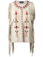 Isabel Marant Embroidered Fringed Waistcoat