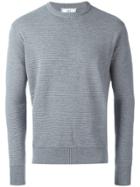 Ami Alexandre Mattiussi Horizontal Rib Sweater - Grey