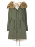 Furs66 Fur Trim Parka - Green