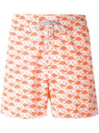 Love Brand Turtle Print Swim Shorts - Yellow & Orange