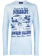 Dsquared2 Hawaii Logo Patch Sweatshirt - Blue
