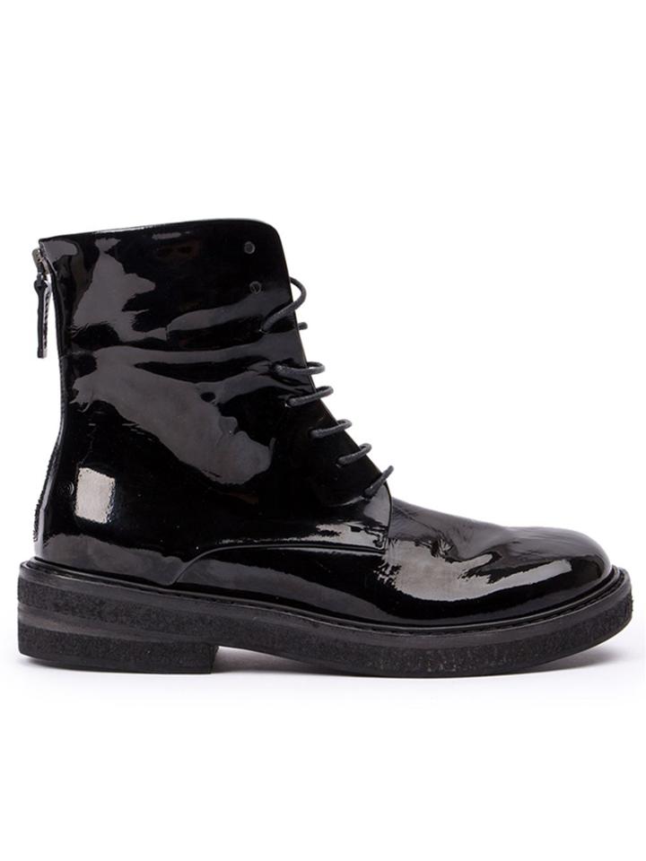 Marsèll Lace-up Combat Boots - Black