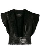 Isabel Marant Frilled-sleeve Harness Jacket - Black