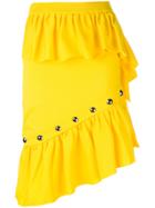 Marques'almeida Studded Ruffle Skirt - Yellow & Orange