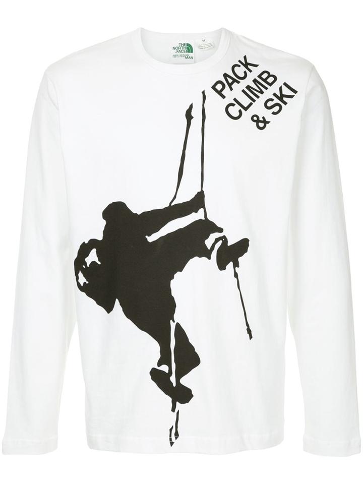 Junya Watanabe Man Climbing Print T-shirt - White