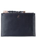 Ginger & Smart Embossed Snakeskin Effect Clutch