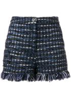 Boutique Moschino Tweed Shorts - Blue