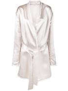 Attico Frayed Robe Jacket - Pink & Purple
