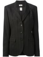 Alaïa Vintage Pinstriped Blazer - Black