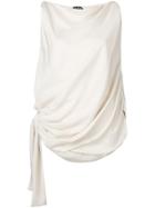 Tom Ford Draped Design Top - Neutrals