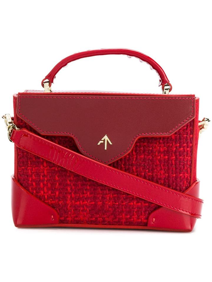 Manu Atelier Mini Micro Bold Shoulder Bag - Red