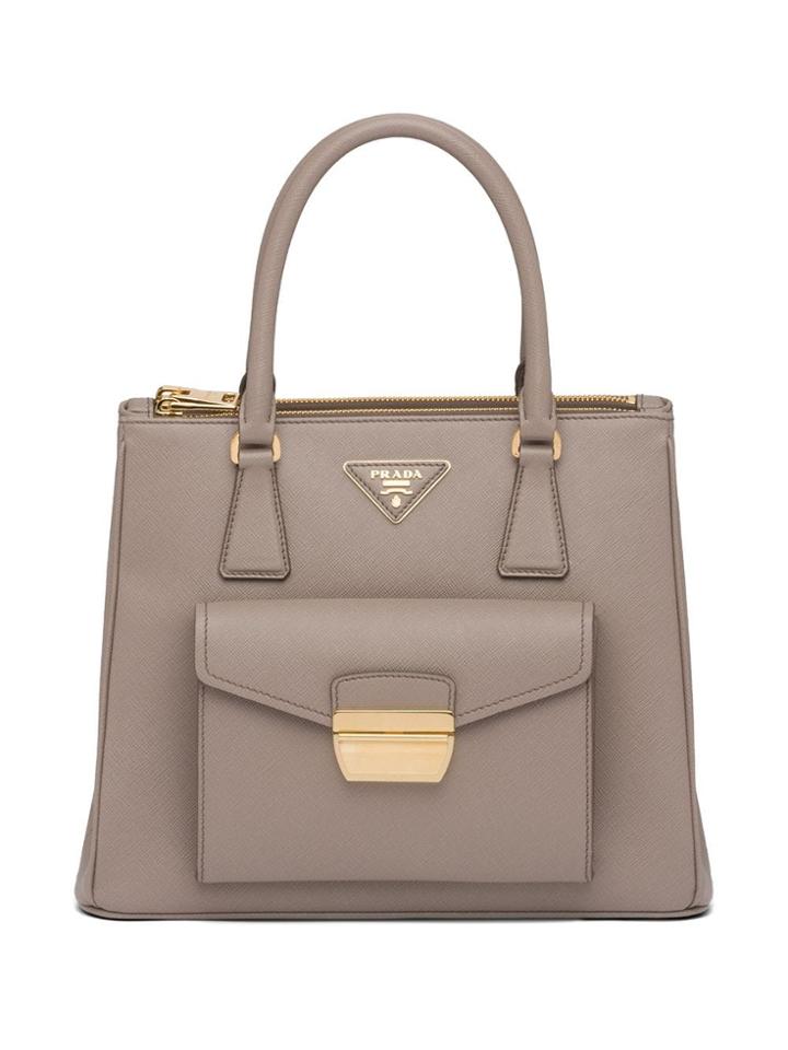 Prada Small Galleria Tote - Neutrals